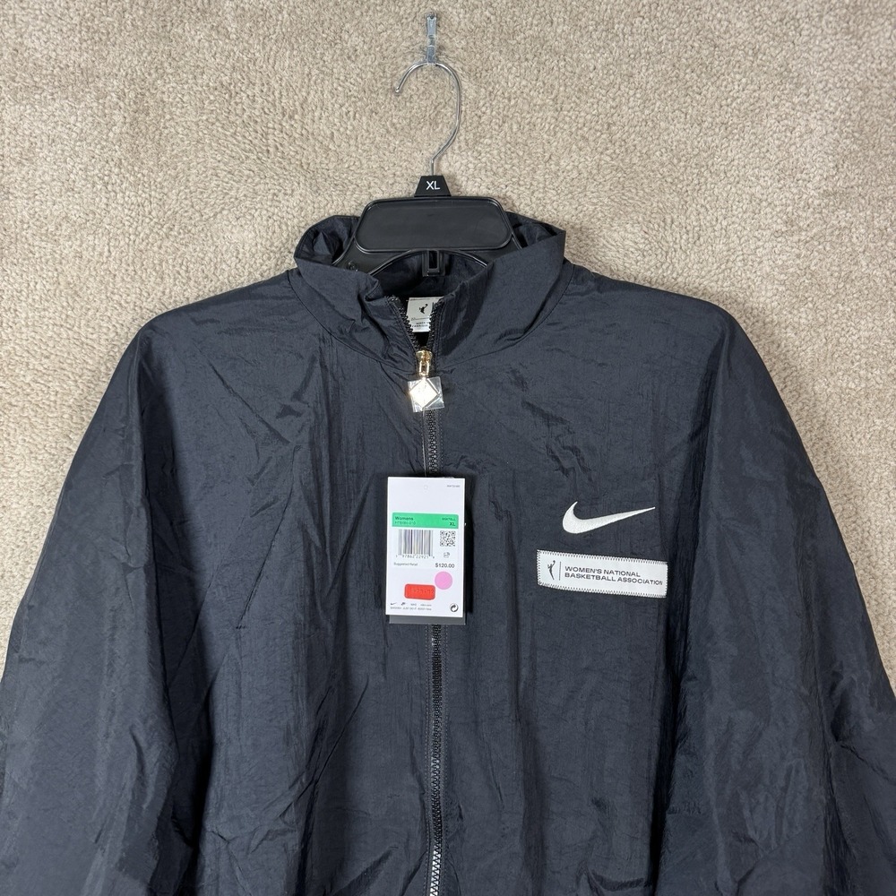 Unisex WNBA Nike Black Essential Oversized‎ Woven Full-Zip Jacket Size XL NEW - Picture 5 of 14